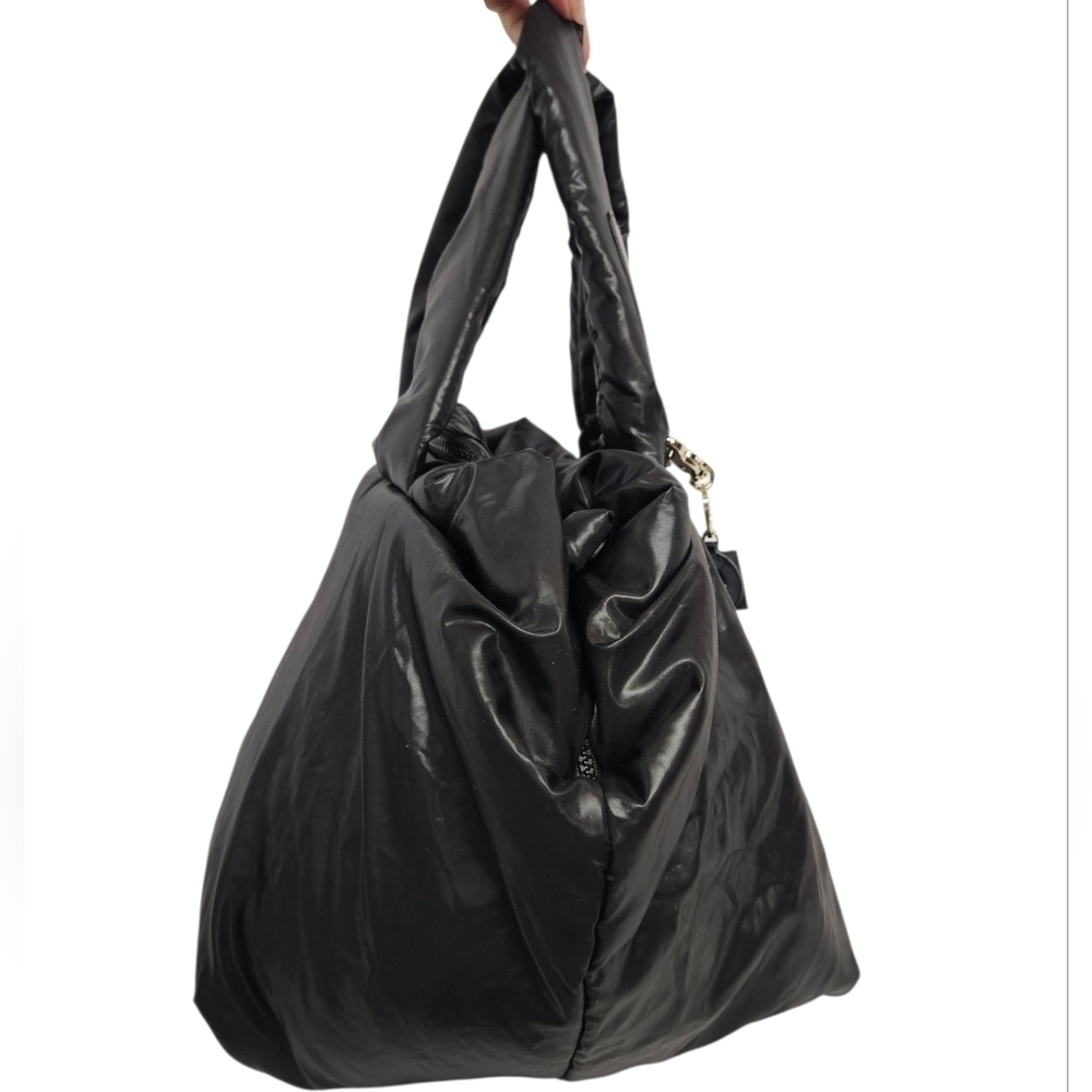 See By Chloe Joy Rider Puffy Nylon Tote Bag In Black - Picture 3 of 15